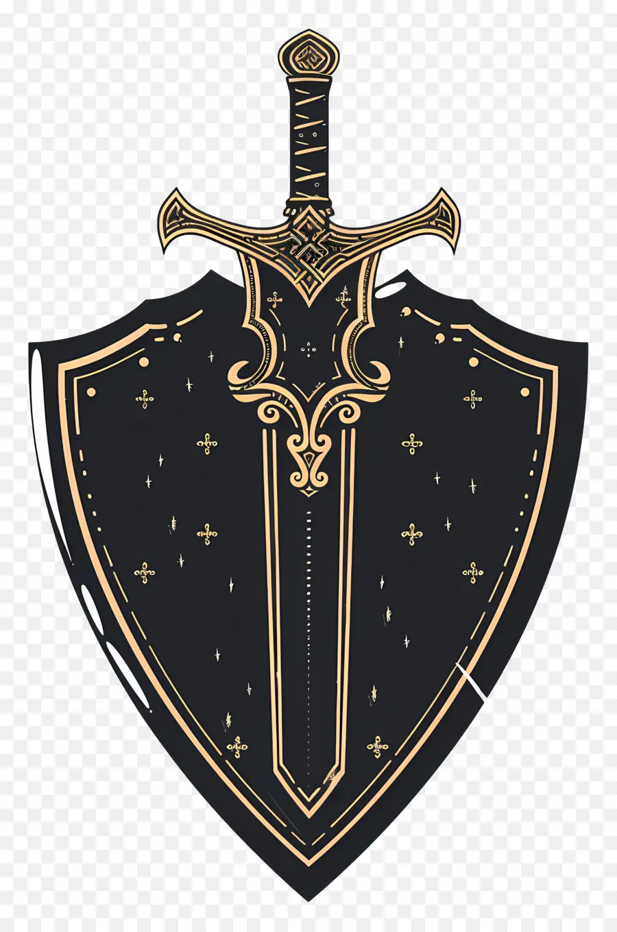 Escudo Espada，Espada Medieval PNG