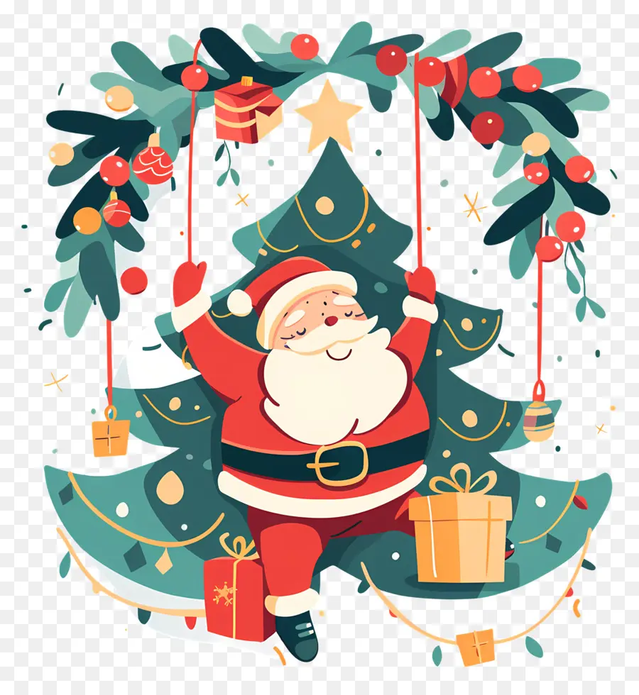 Santa，Papai Noel PNG