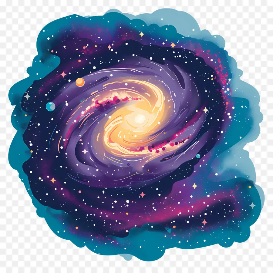 Universo，Galáxia Abstrata PNG