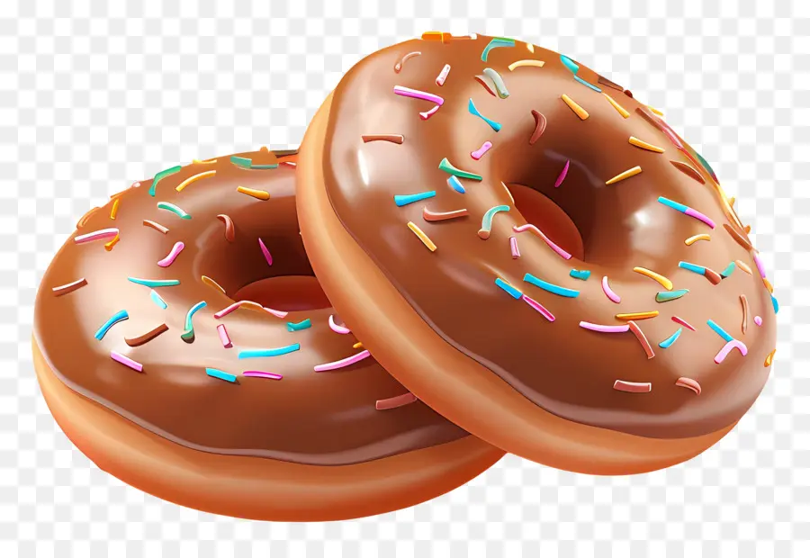 Donuts Envidraçados，Donuts De Chocolate PNG