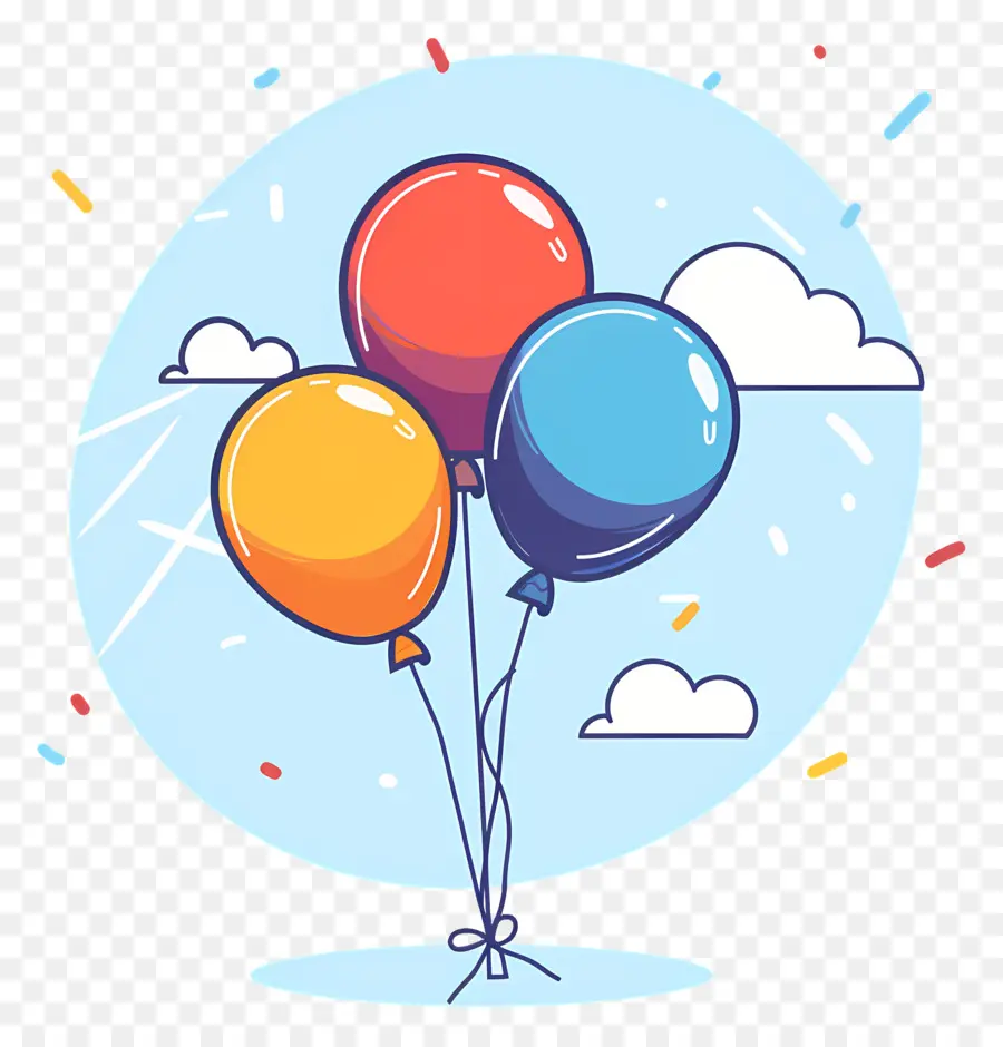 Aniversário Balões，Balões PNG