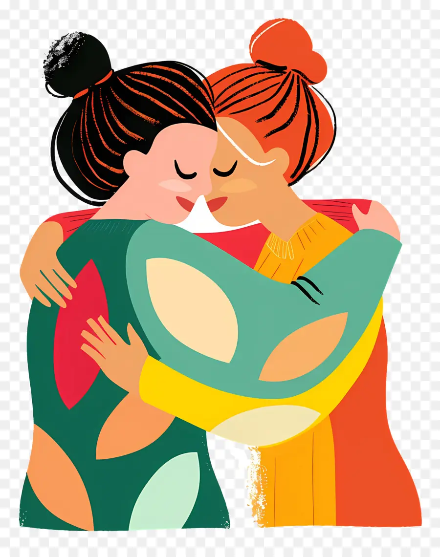 Abraços，Mulheres Abraçando PNG