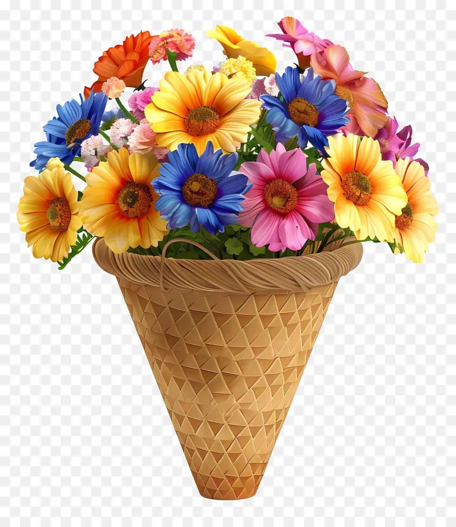 Primeiro De Maio Feliz，Arranjo De Flores PNG