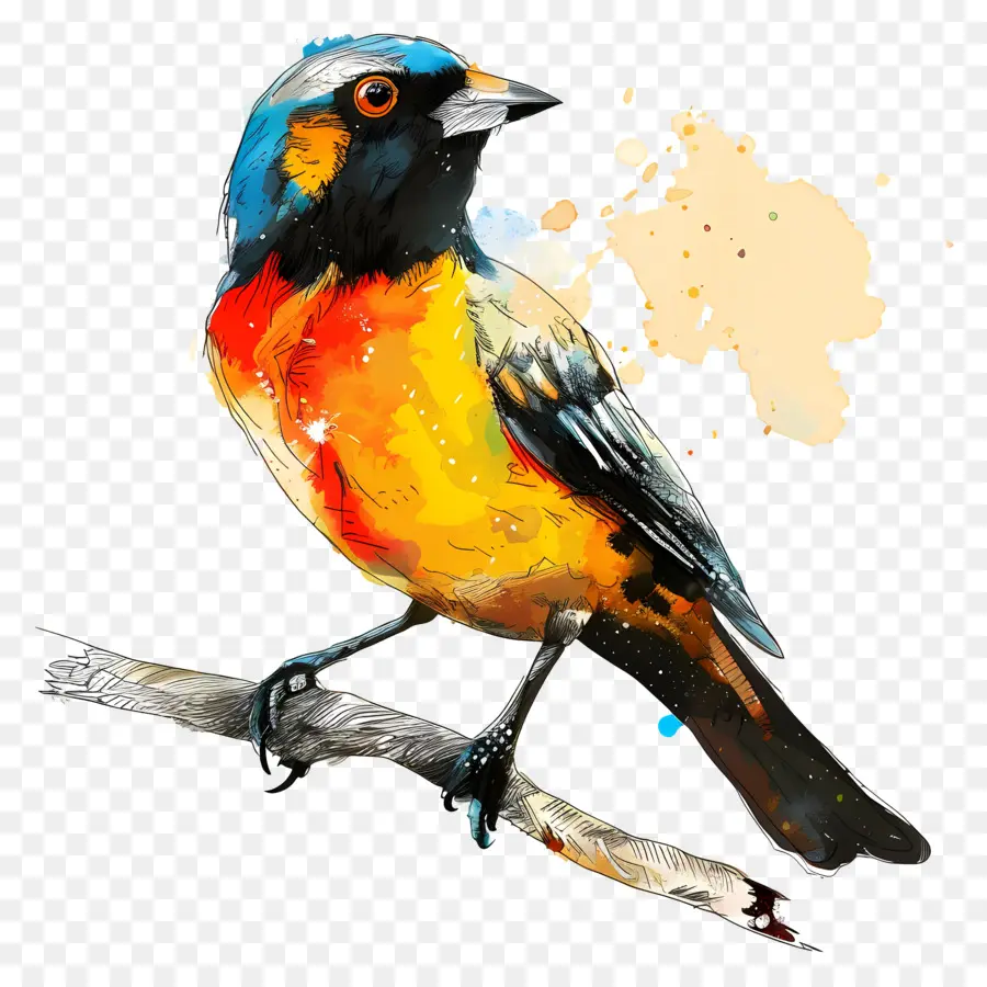 Pássaro Dia，Pássaro De Pintura PNG