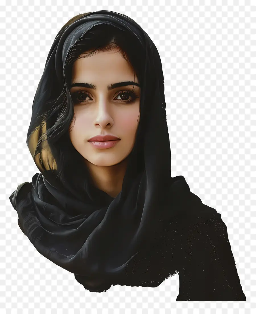 Hijab Mulher，Retrato PNG