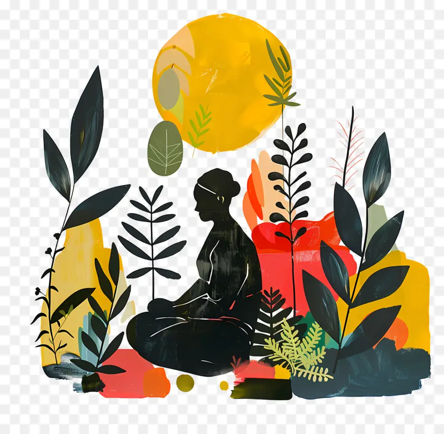 Dia Da Meditação Do Jardim，Meditação PNG