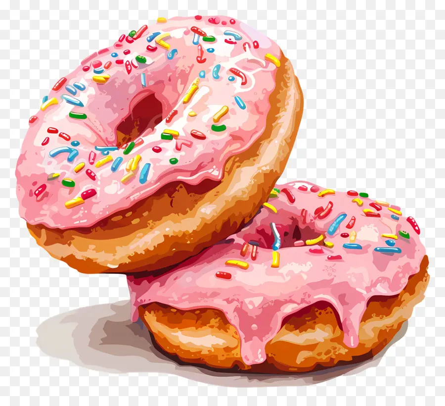 Donuts Envidraçados，Donuts Envidraçados Rosa PNG