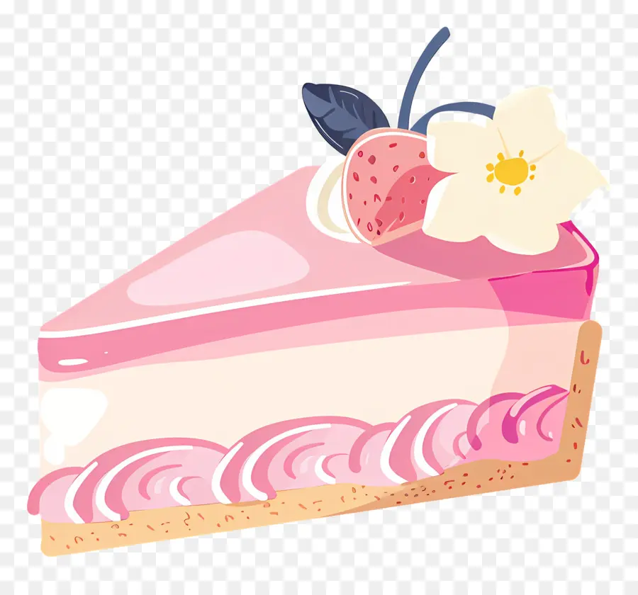 Cheesecake，Bolo Cor De Rosa PNG