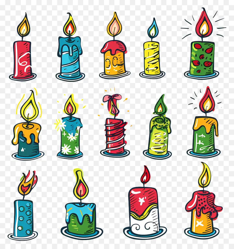 Velas De Natal，A Queima De Velas PNG