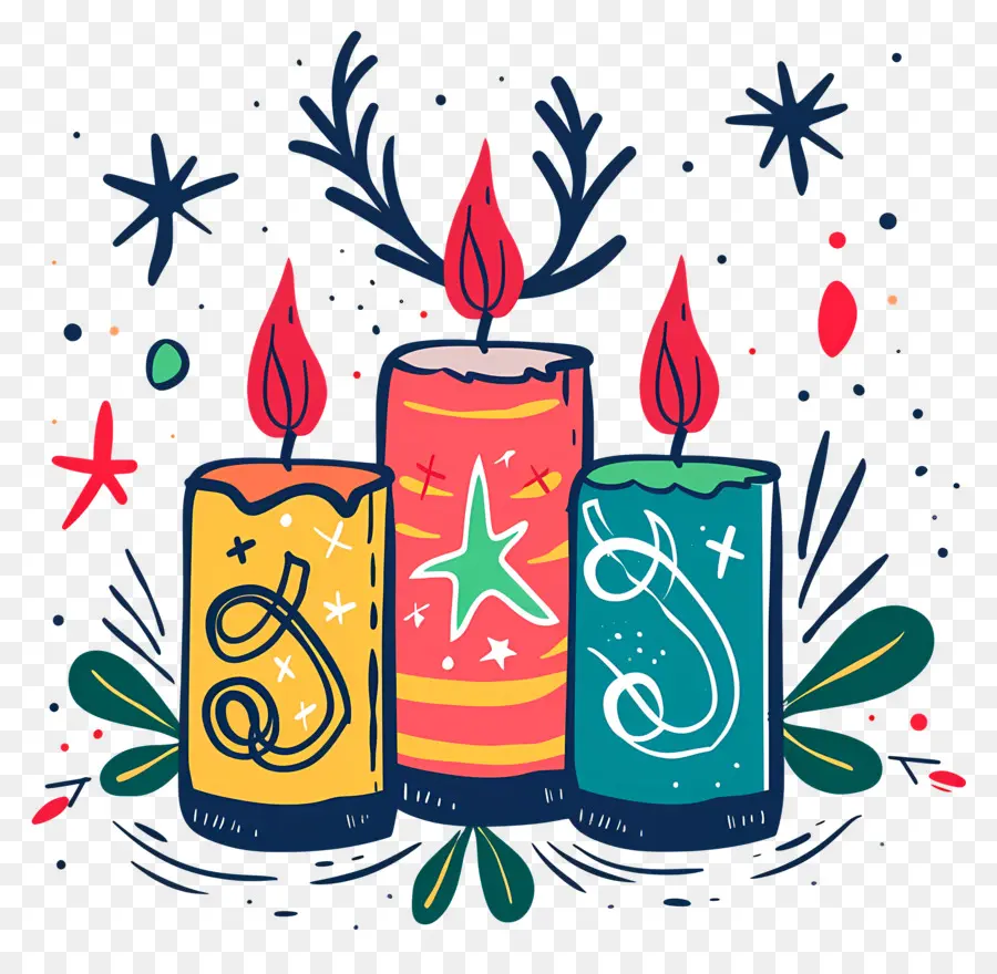 Velas De Natal，Velas PNG