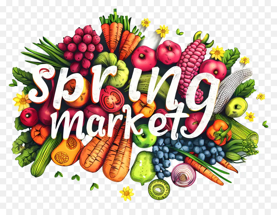 Mercado De Primavera，Fruits PNG