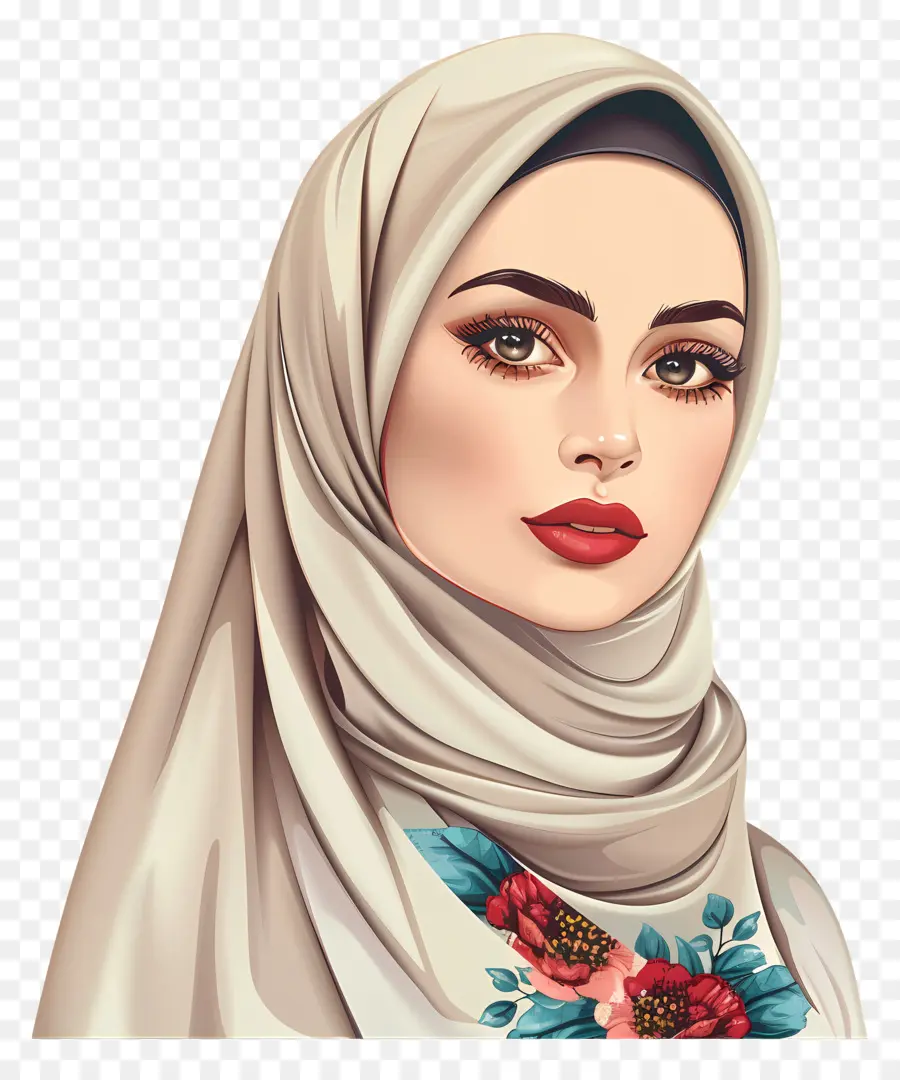 Hijab Mulher，Hijab PNG