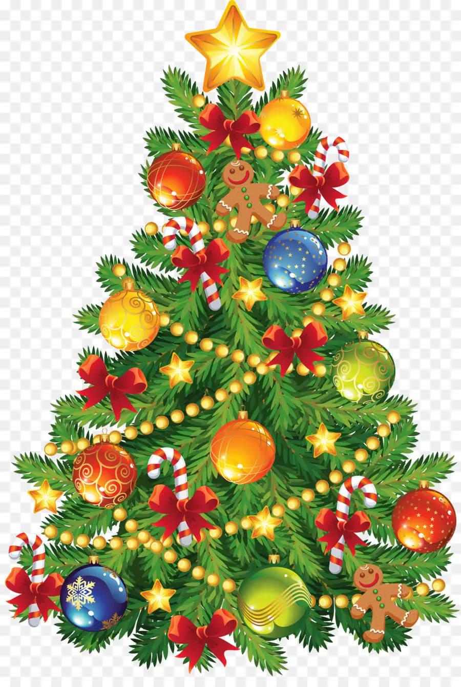 árvore De Natal，Decorações PNG