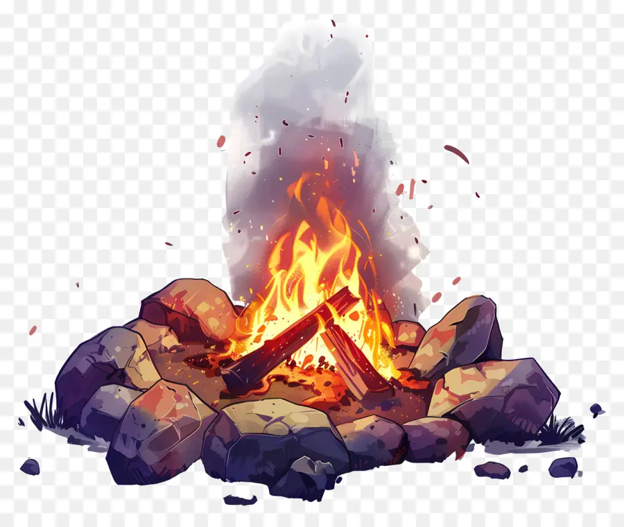Campfire，Nevado Da Montanha PNG