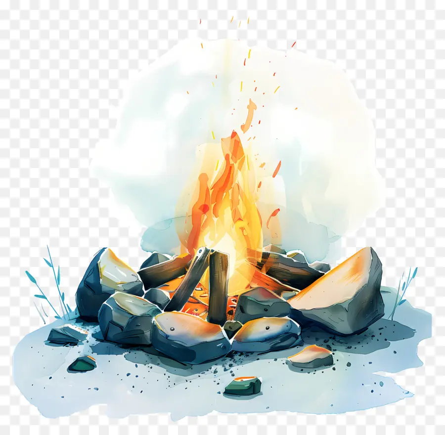 Campfire，Rochas PNG
