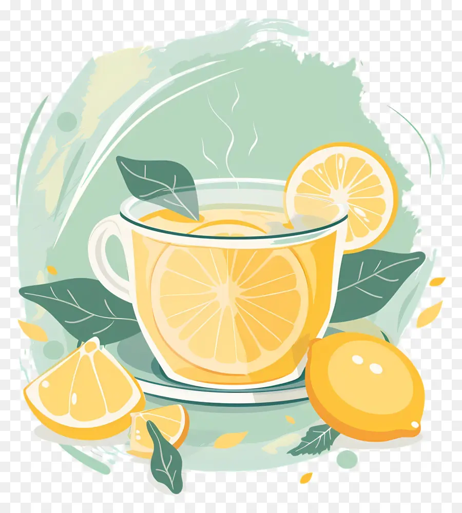 Chá De Limão，Chá Quente PNG