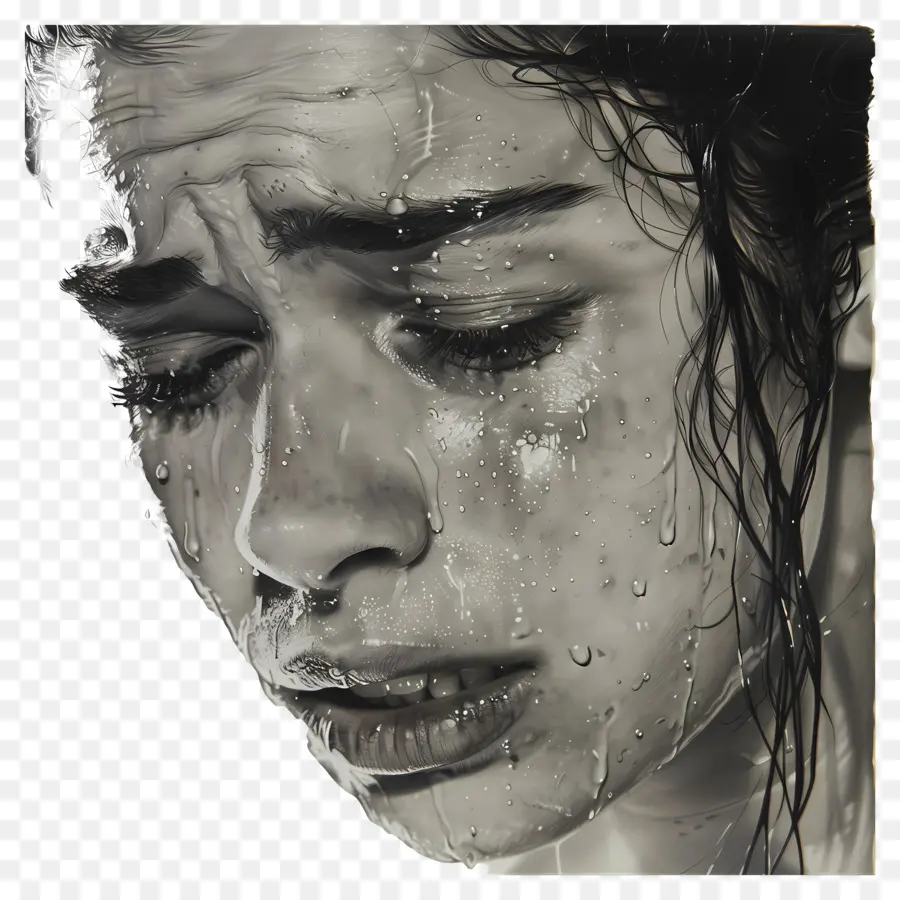 Crying Woman，Tristeza PNG