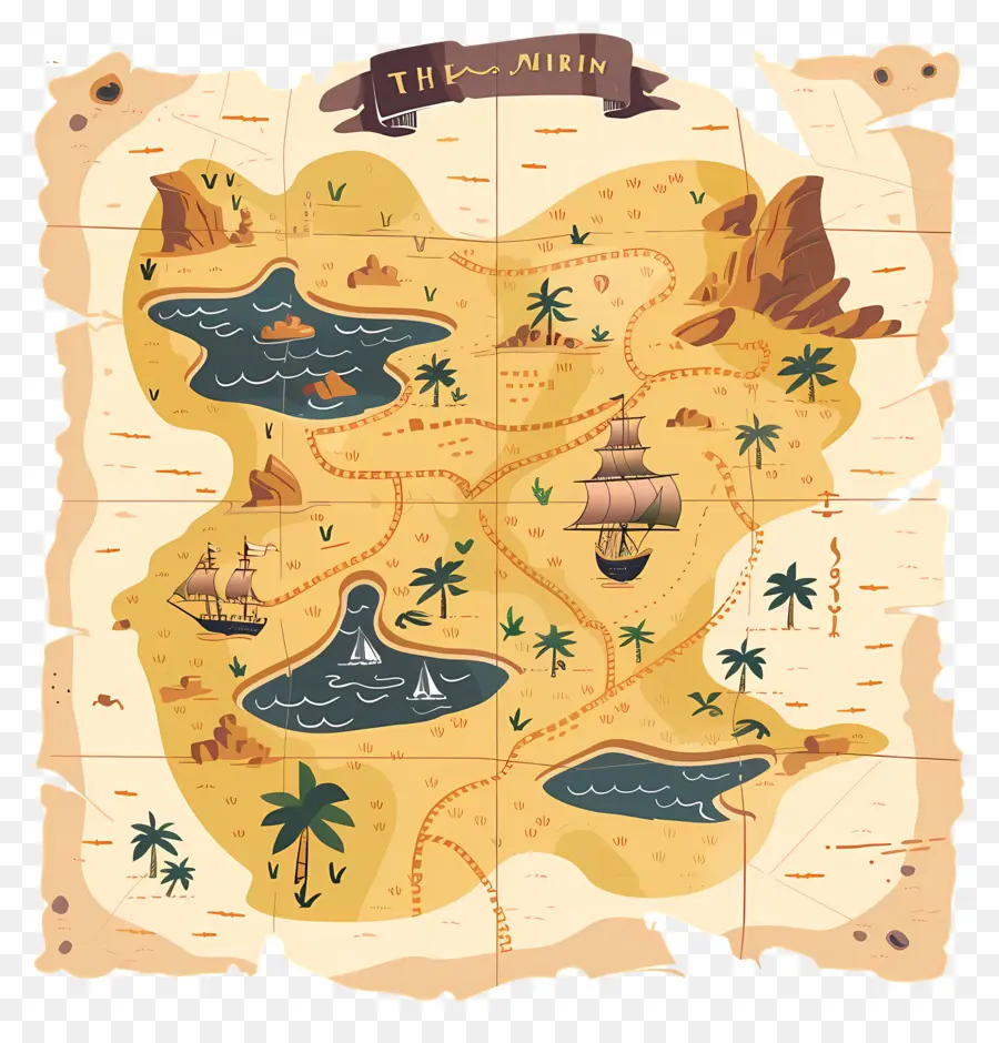 Mapa Do Tesouro，Marcos Da Ilha PNG