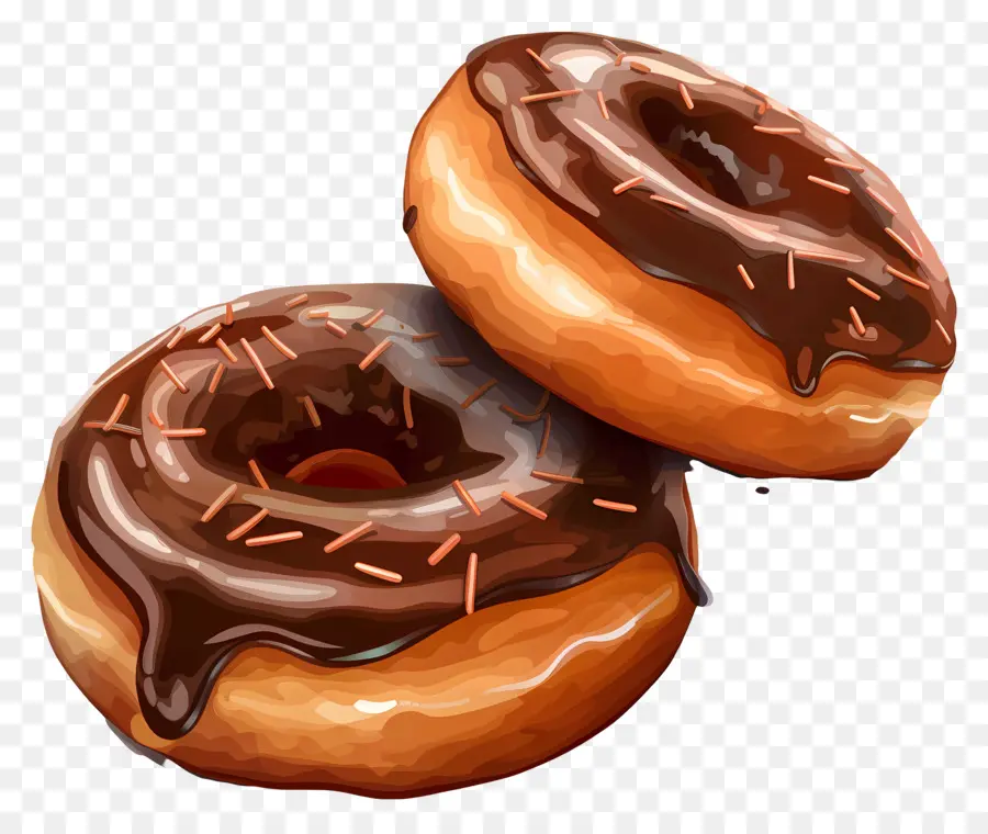 Donuts Envidraçados，Chocolate PNG