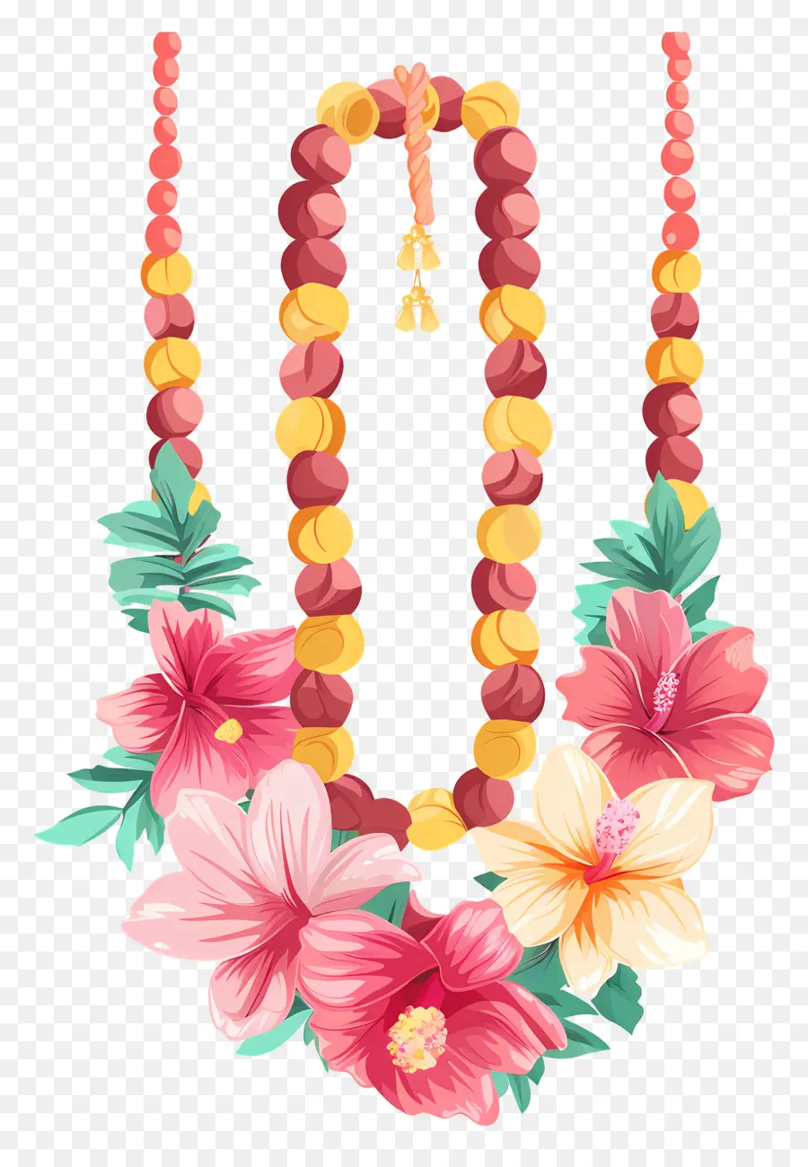 Flor De Casamento Mala，Colar Com Flores PNG