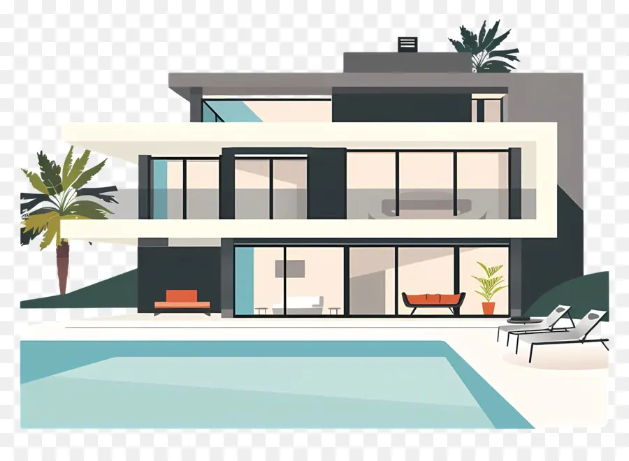 O Modern House，Modernas Casa Design PNG