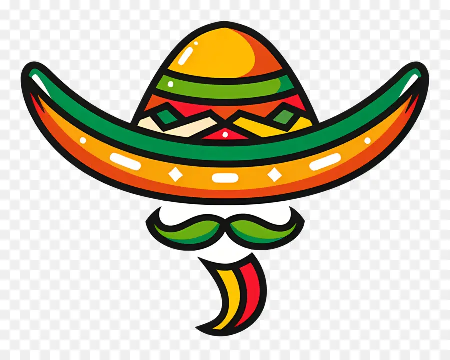 Cinco De Mayo，Sombrero Mexicano PNG