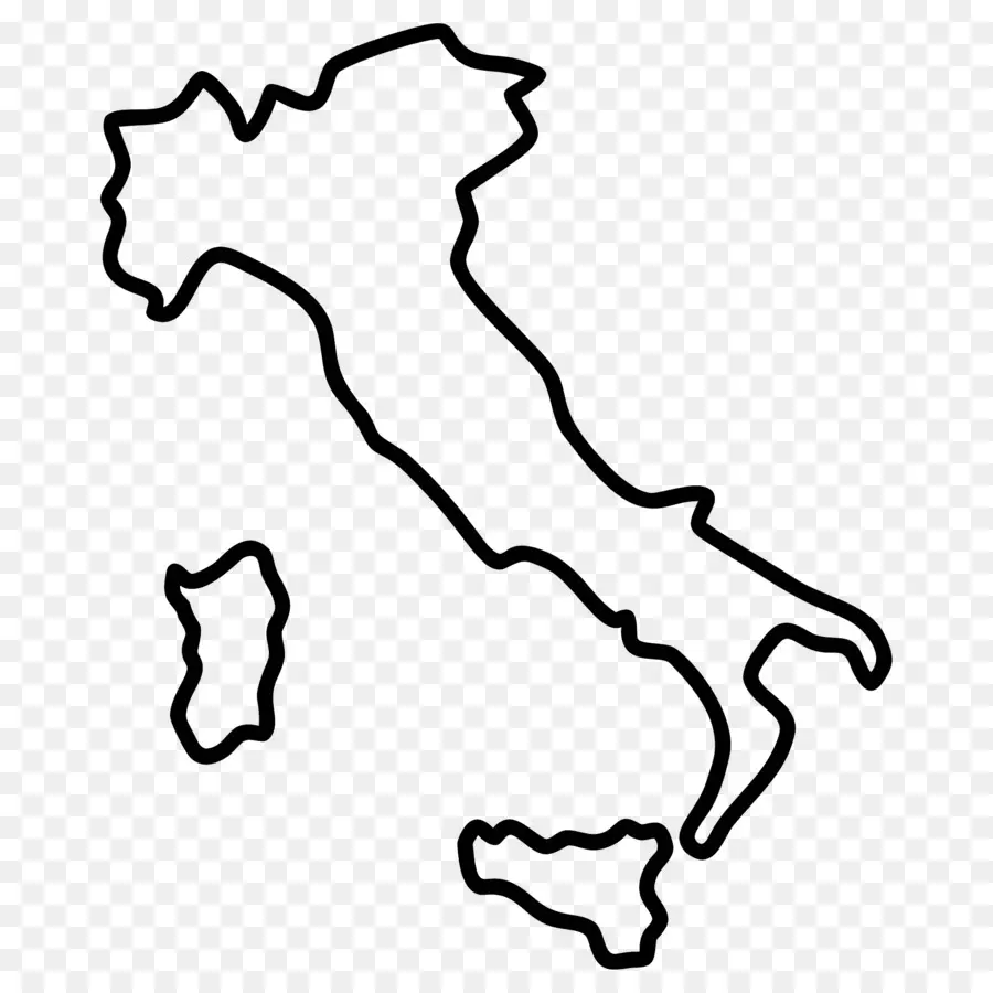 Itália Mapa，Oceano PNG