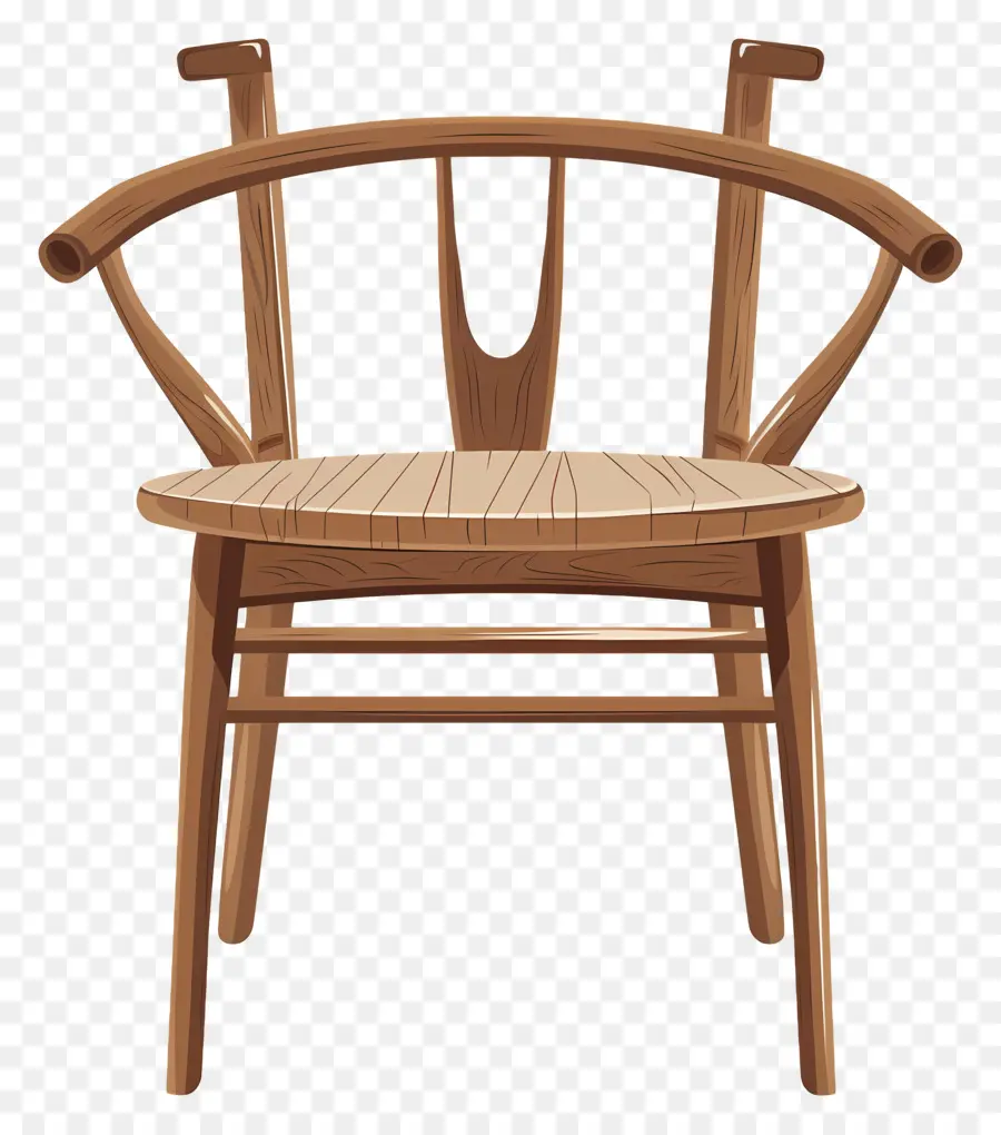 Cadeira De Madeira，Assento Estofado PNG