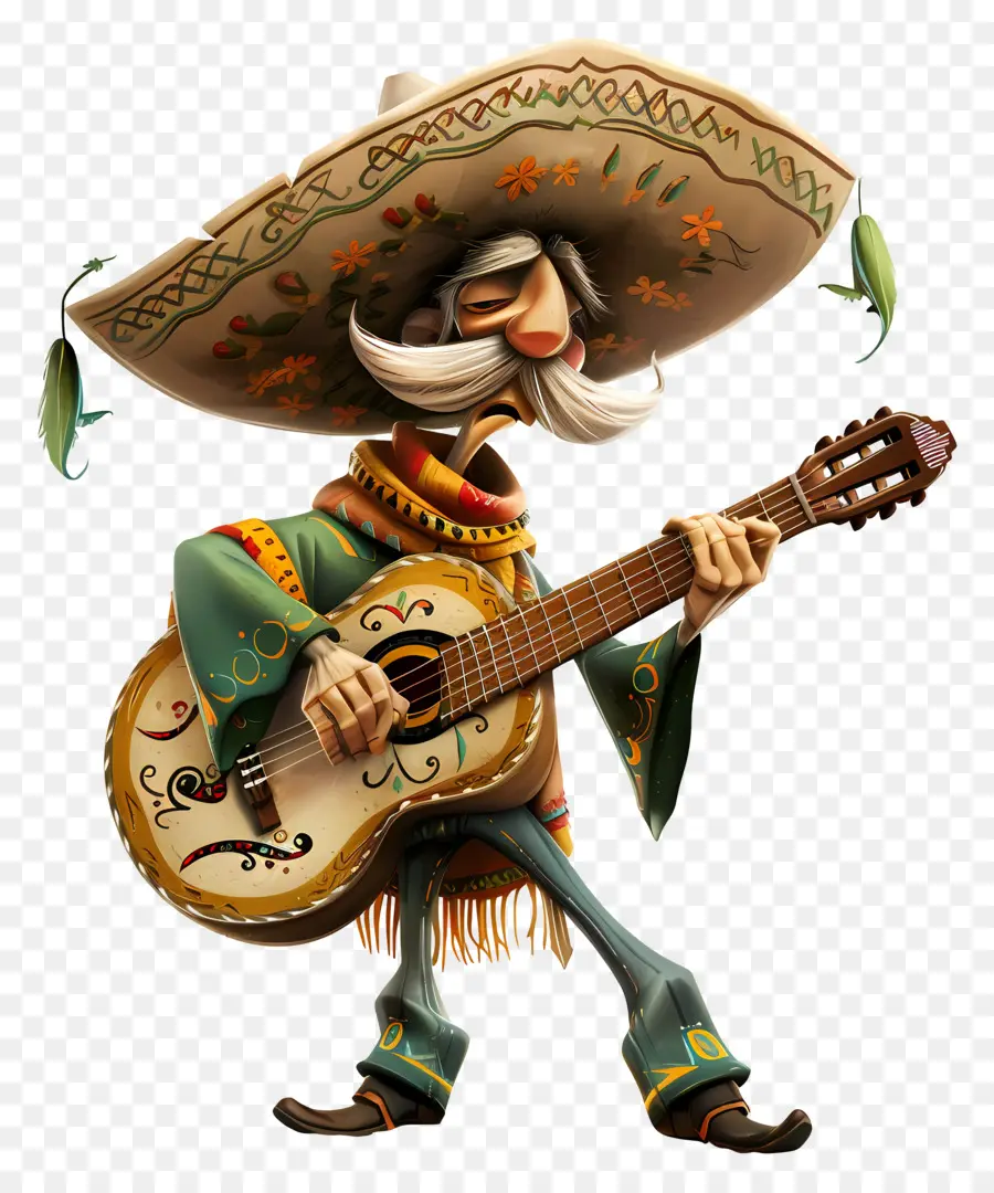 Cinco De Mayo，Músico Mexicano PNG