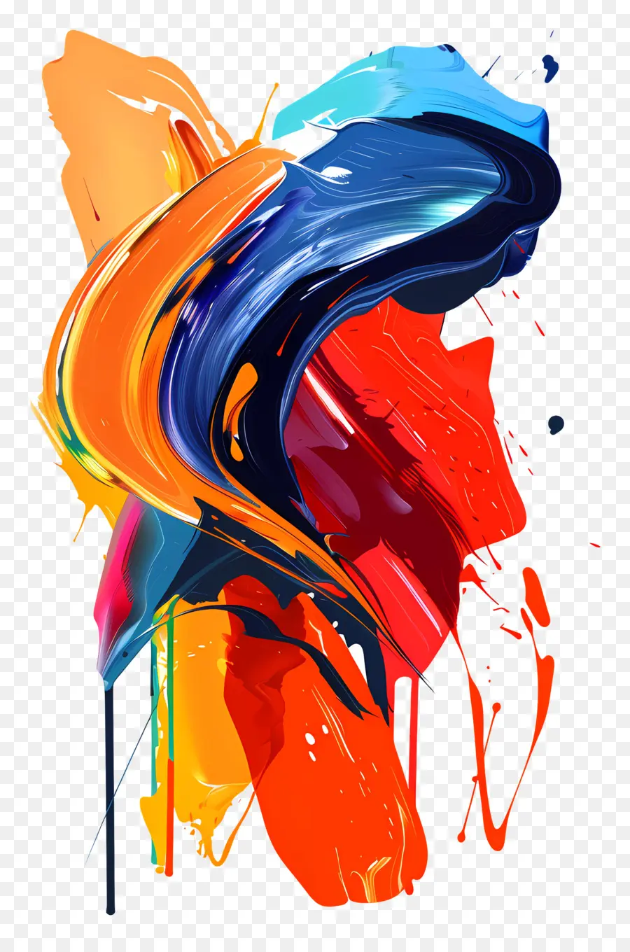 Pintura De Cor，A Arte Abstrata PNG