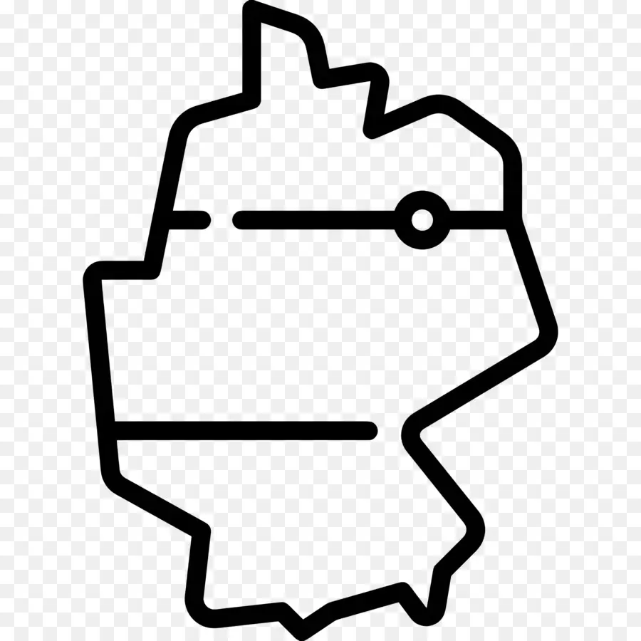 Alemanha Mapa，Parede Preta PNG