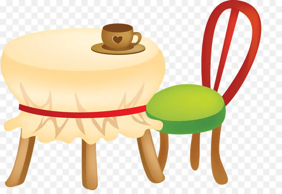 Cadeira，Pequena Mesa PNG