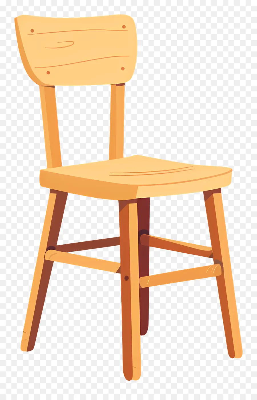 Cadeira De Madeira，Design Simples PNG