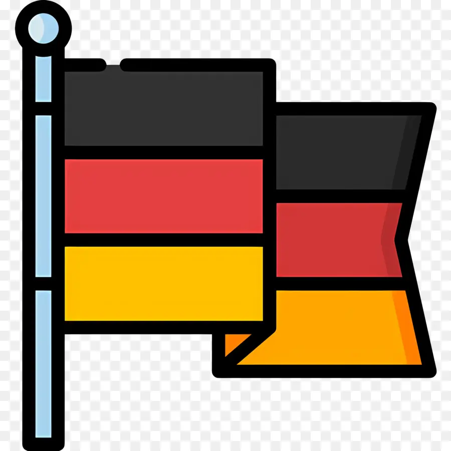 Germany Flag，Alemão Bandeira PNG