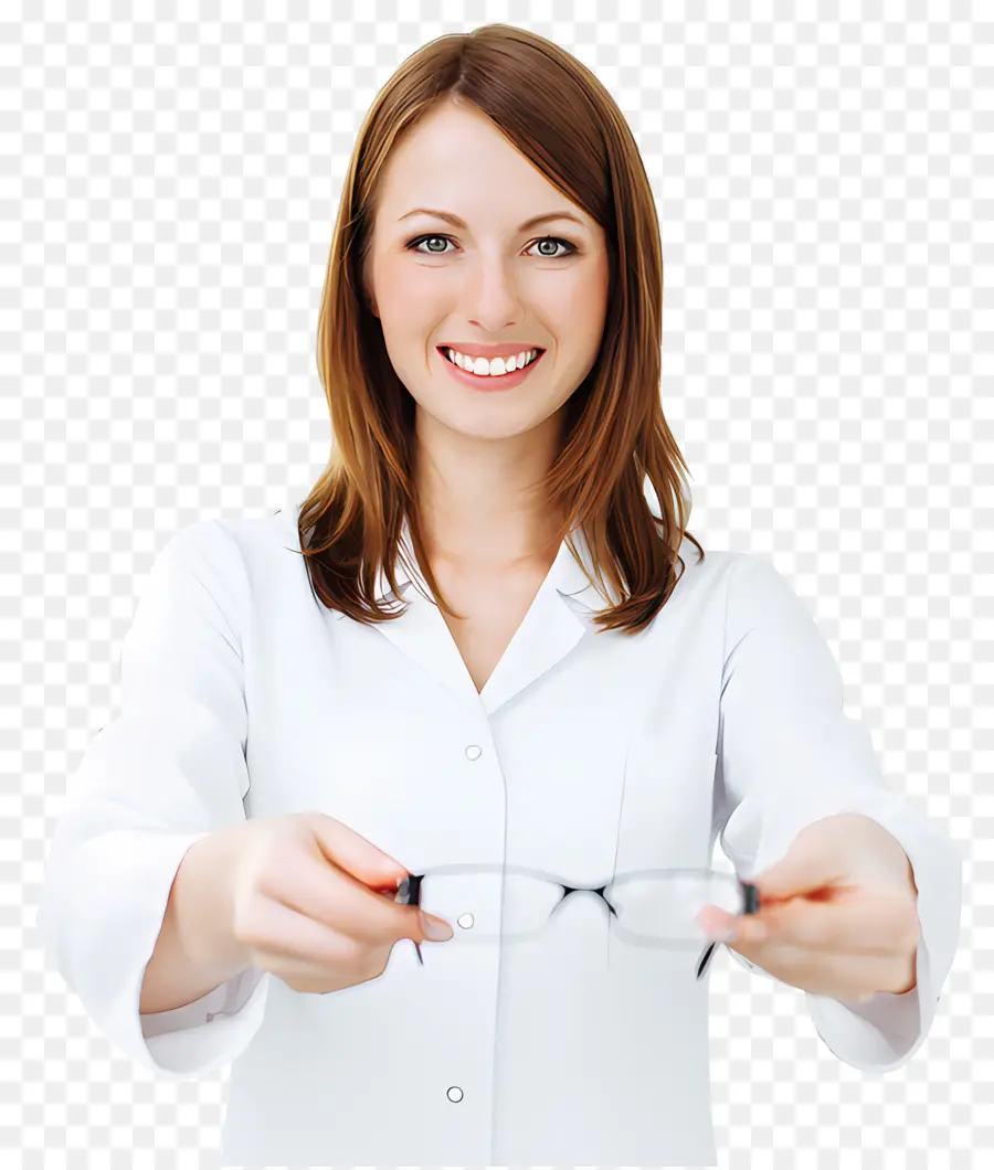 óculos，Feminino Médico PNG