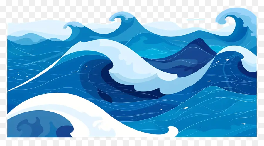 As Ondas Do Mar，Oceano PNG