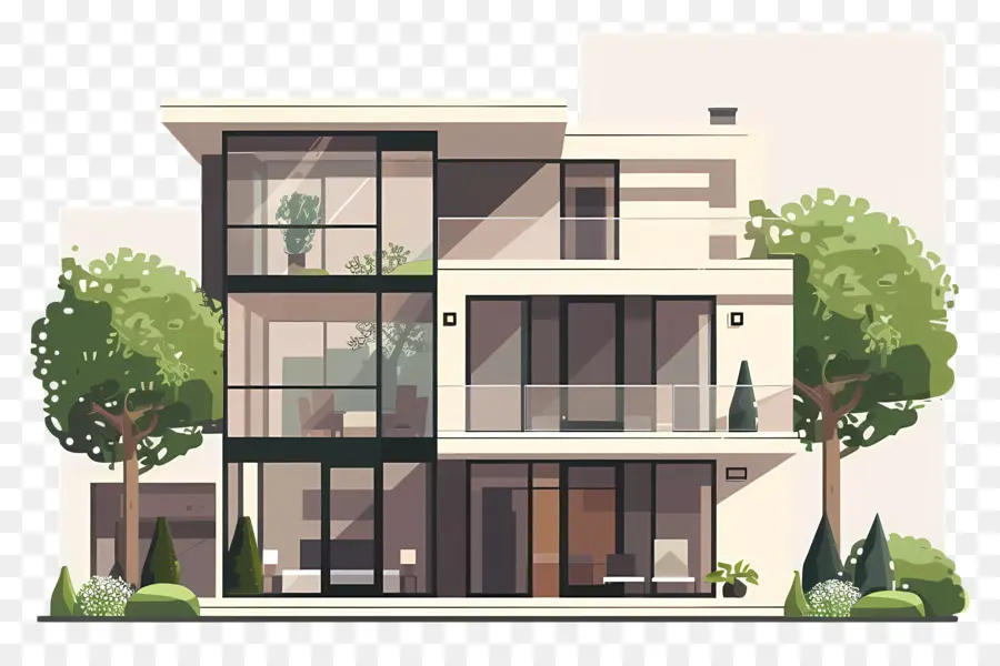 O Modern House，Arquitetura Moderna PNG