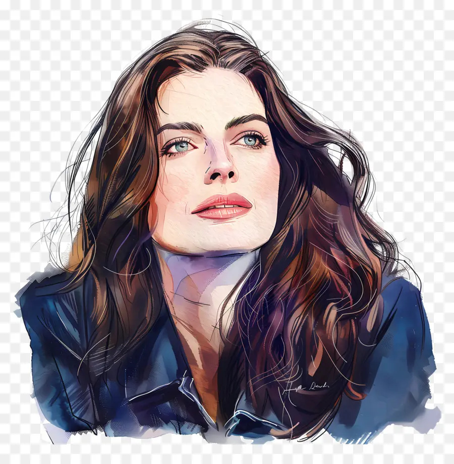 Anne Hathaway，Digital Art PNG