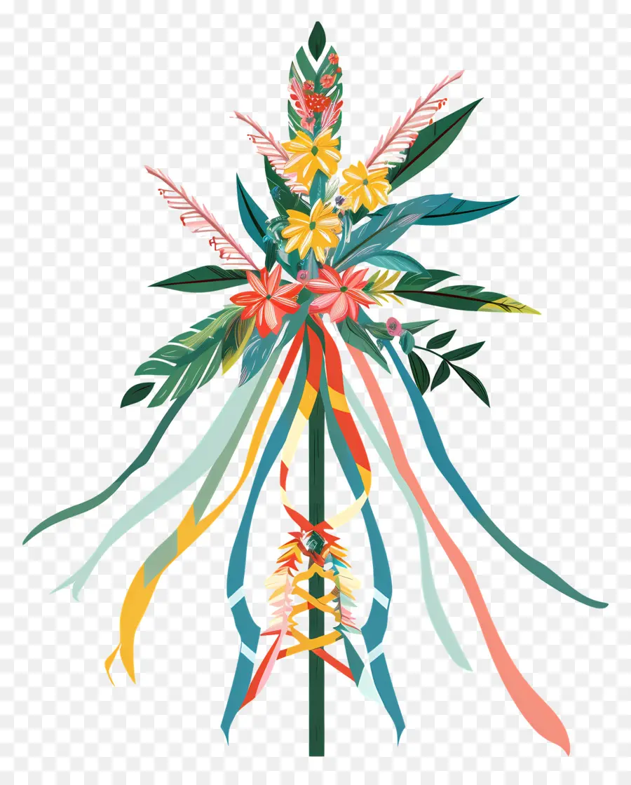 Maypole，Buquê De Flores PNG