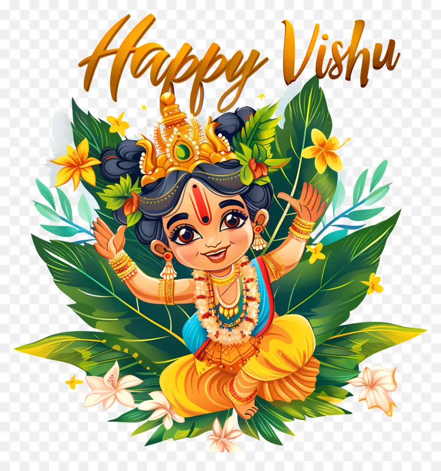 Feliz Vishu，Celebração PNG