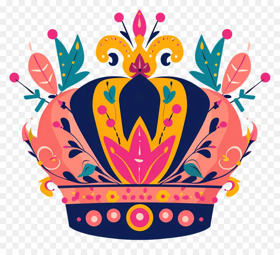 Rainha Da Coroa，Floral Coroa PNG