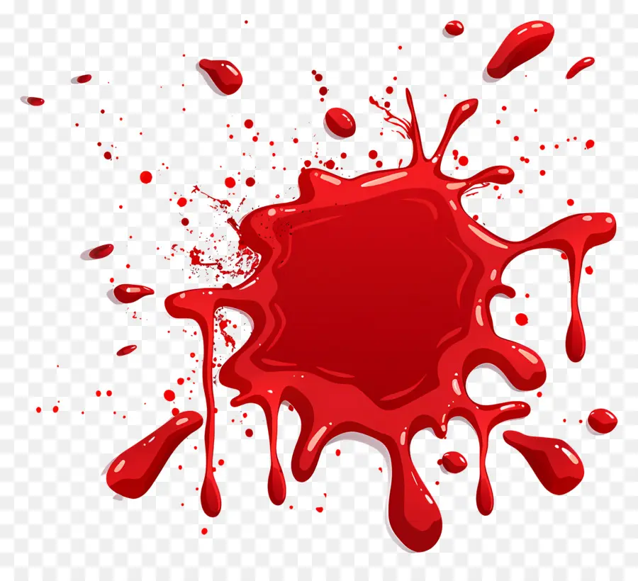 Sangue Ondular，Derramamento De Tinta Vermelha PNG