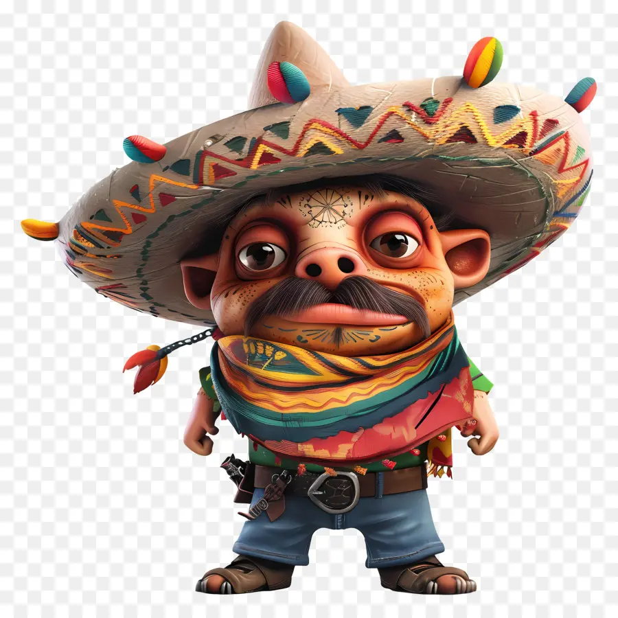 Cinco De Maio，Personagem Sombrero PNG