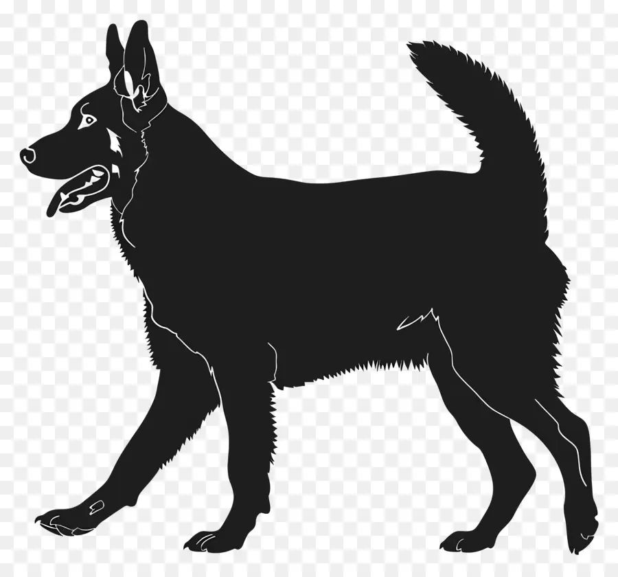 Silhueta De Cachorro，Cachorro PNG