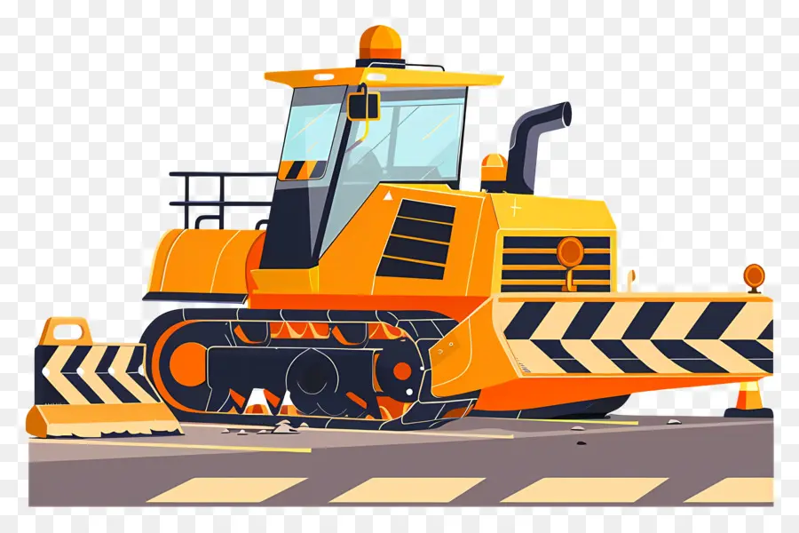 Construção De Estradas，Bulldozer PNG