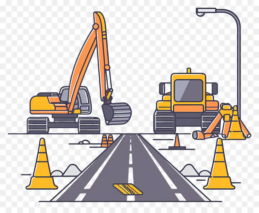 Construção De Estradas，Trabalhadores Da Construção Civil PNG