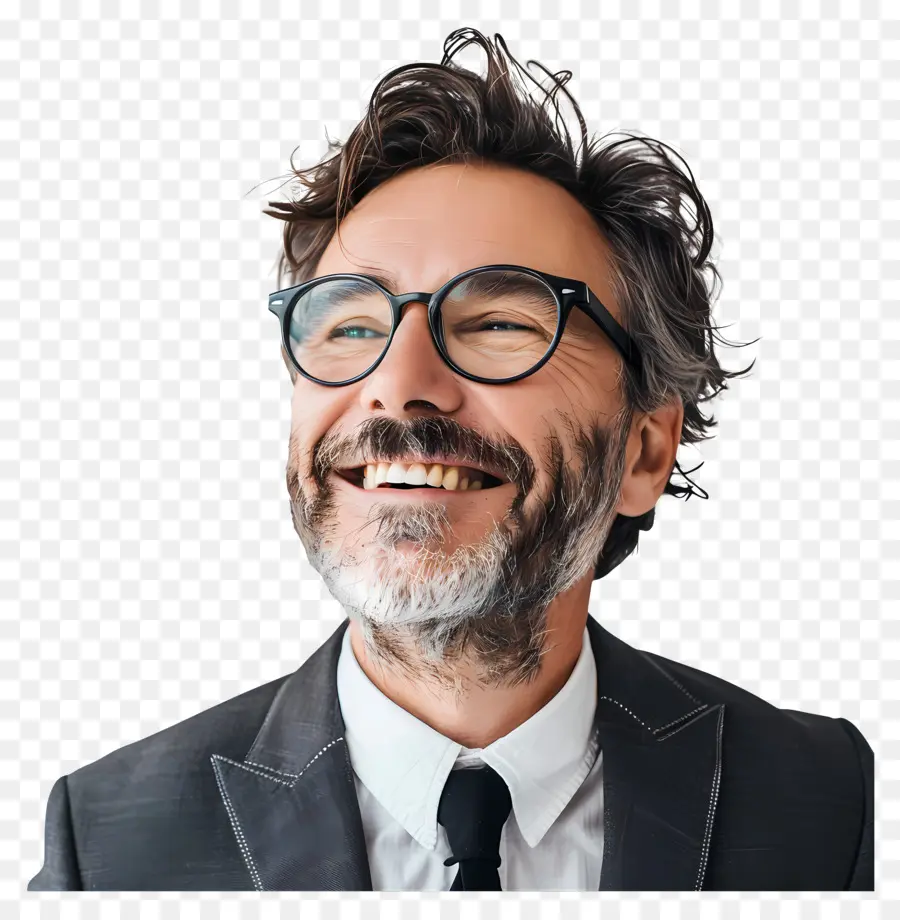 Empresário，Homem Sorridente PNG