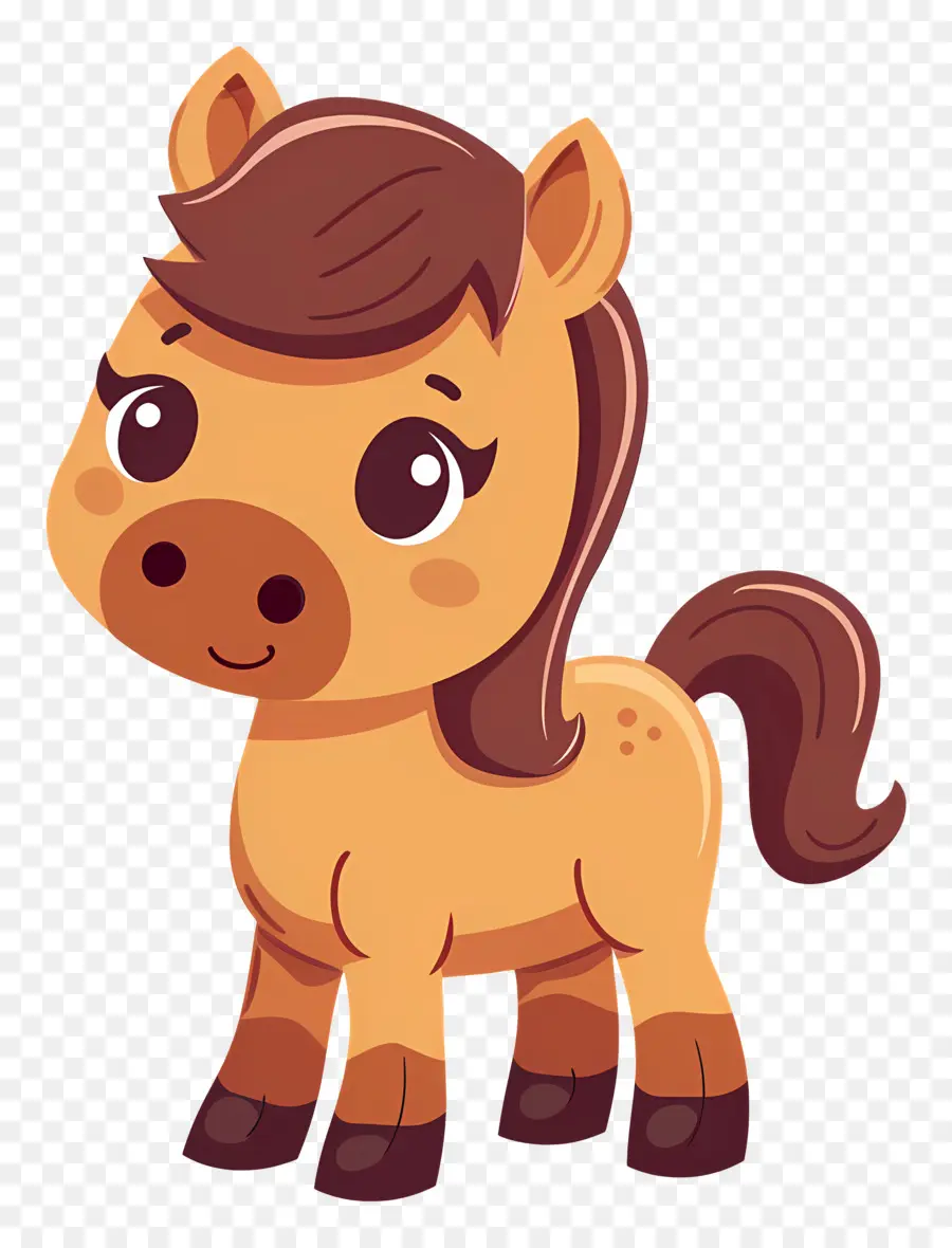 Desenho Animado Cavalo，Cavalo Pequeno PNG
