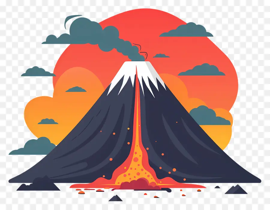 Vulcão，Erupção De Um Vulcão PNG