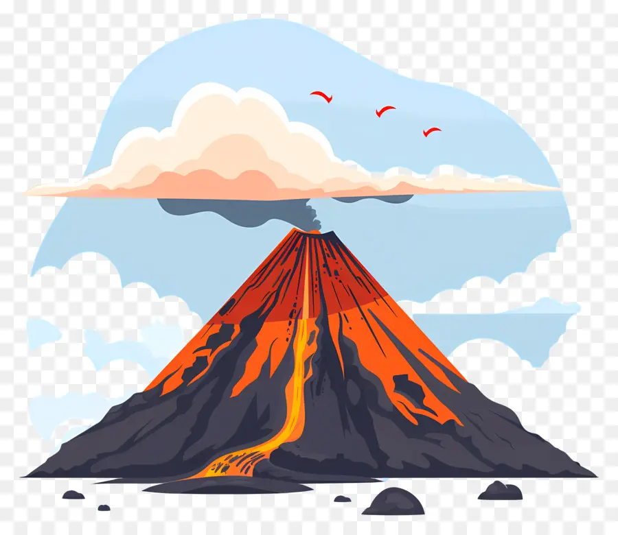 Vulcão，Lava PNG